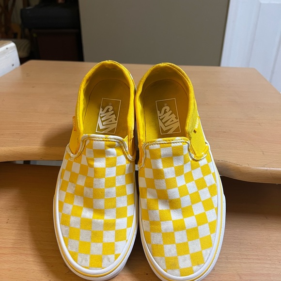 Vans Yellow check Slip on Sneakers women 7 - Picture 4 of 9